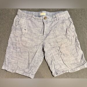 Cat & Jack Size 12 Husky Linen Shorts Blue